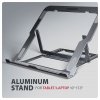 AXAGON STND-LAG Podstawa do laptopów aluminiowa 10-17,3 cala 8 regulowanych pozycji, Szara
